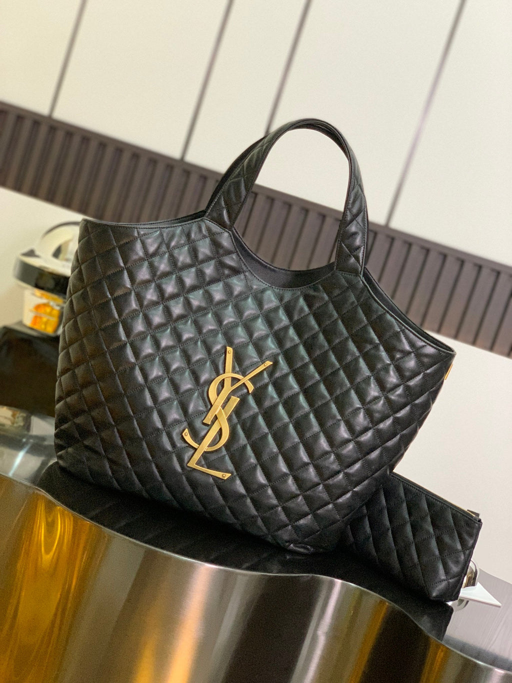 Black Leather Tote