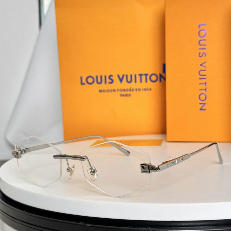 Rimless Geometric Sunglasses
