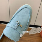 Pale Blue Loafers