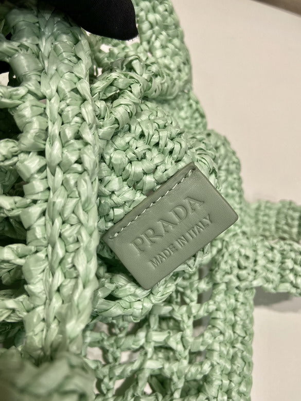 Green Woven Bag