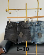 Denim shorts